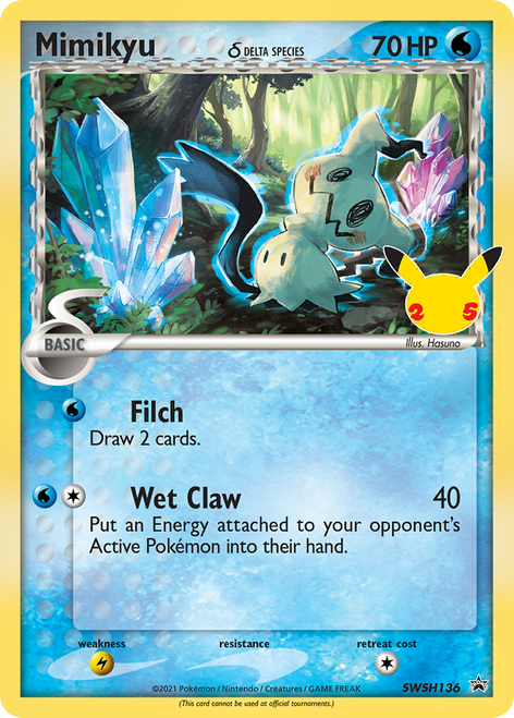 Mimikyu δ SWSH136/298 - SWSH Black Star Promos Holofoil