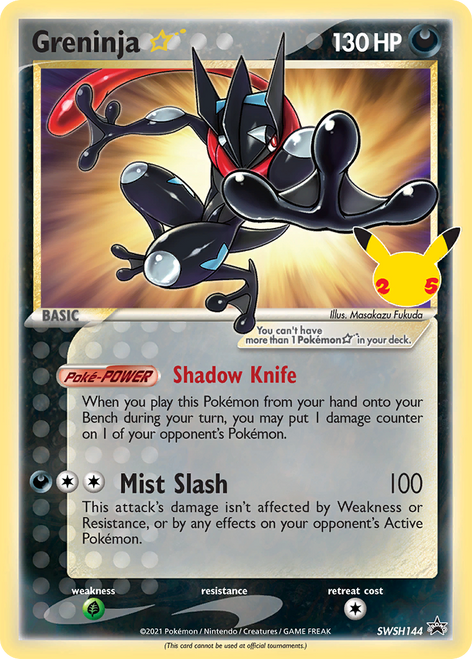 Greninja ★ SWSH144/298 - SWSH Black Star Promos Holofoil