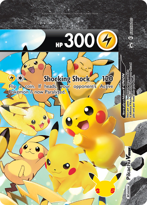 Pikachu V-UNION SWSH140/298 - SWSH Black Star Promos Holofoil