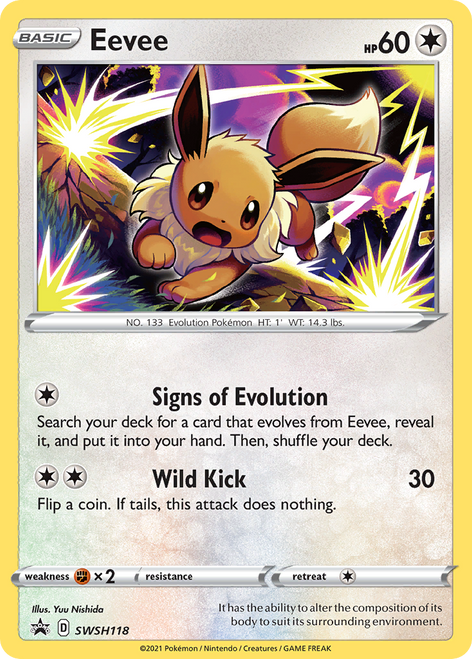 Eevee SWSH118/298 - SWSH Black Star Promos Holofoil