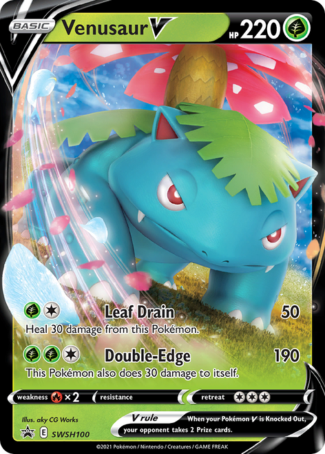 Venusaur V SWSH100/298 - SWSH Black Star Promos Holofoil