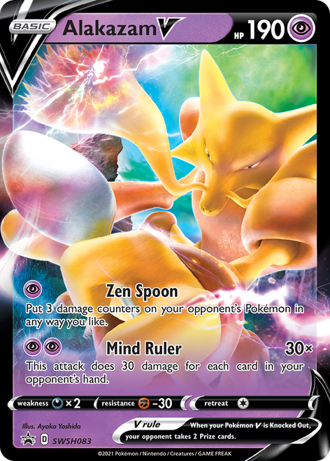 Alakazam V SWSH083/298 - SWSH Black Star Promos Holofoil