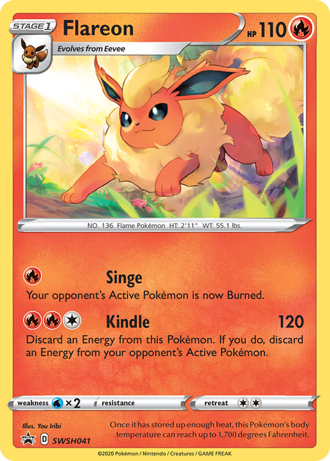 Flareon SWSH041/298 - SWSH Black Star Promos Holofoil