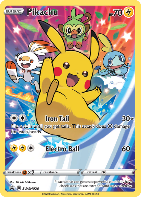 Pikachu SWSH020/298 - SWSH Black Star Promos Holofoil
