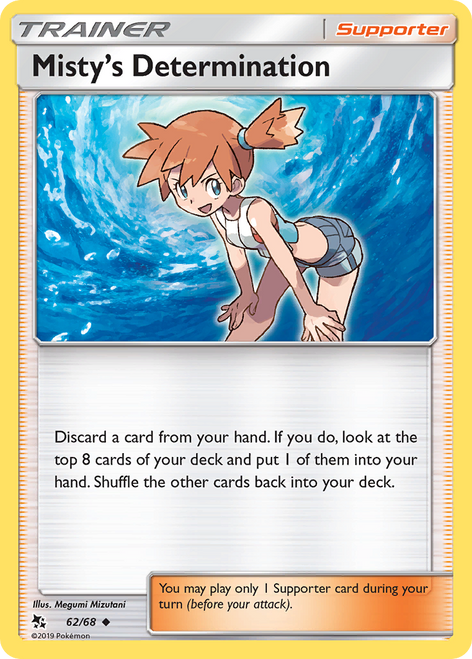 Misty's Determination 62/68 - Hidden Fates Reverse Holofoil