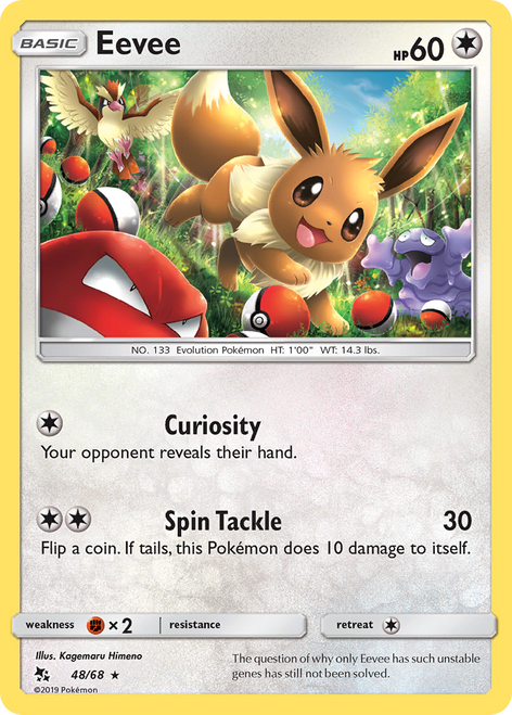 Eevee 48/68 - Hidden Fates Holofoil