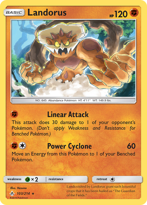 Landorus 103/214 - Unbroken Bonds Holofoil
