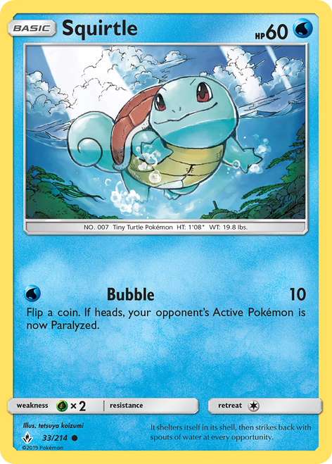 Squirtle 33/214 - Unbroken Bonds