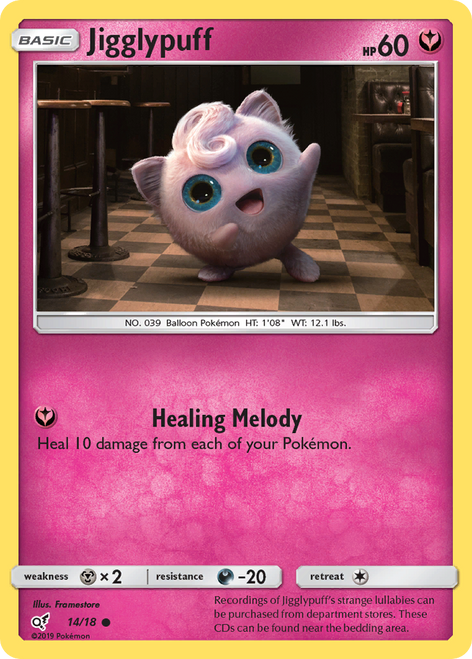 Jigglypuff 14/18 - Detective Pikachu Holofoil