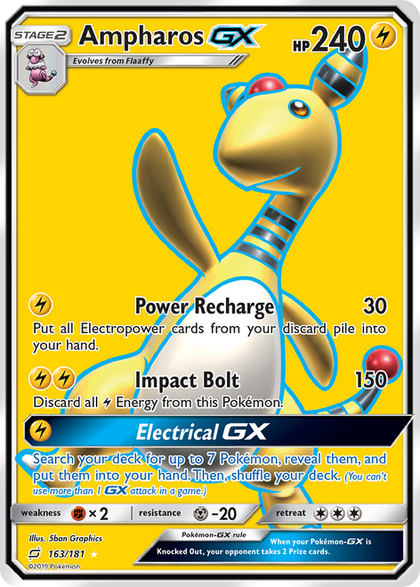 Ampharos-GX 163/181 - Team Up Holofoil