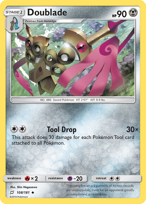 Doublade 108/181 - Team Up Reverse Holofoil