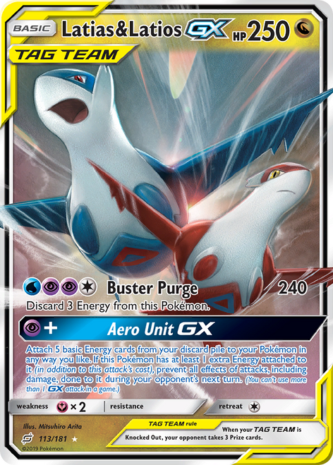 Latias & Latios-GX 113/181 - Team Up Holofoil