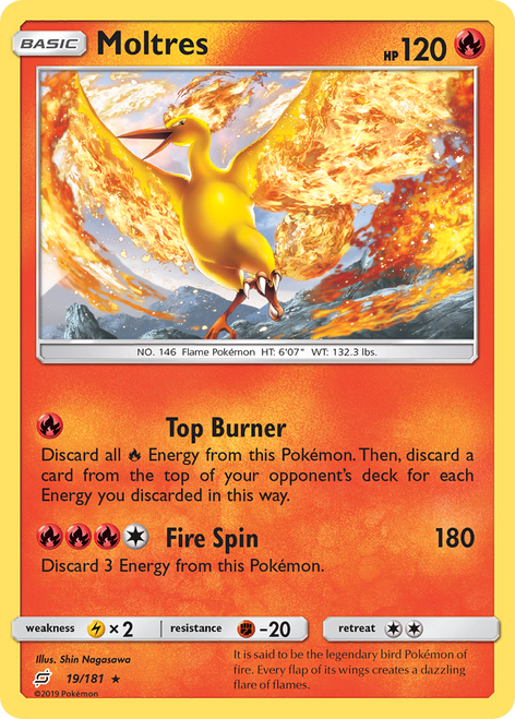 Moltres 19/181 - Team Up Holofoil