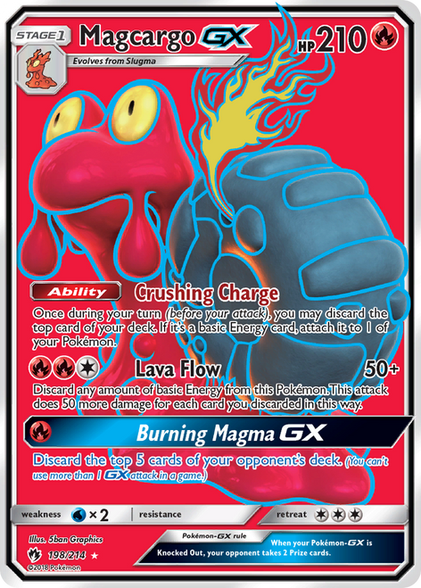 Magcargo-GX 198/214 - Lost Thunder Holofoil