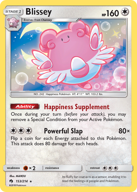 Blissey 153/214 - Lost Thunder Holofoil