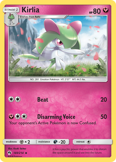 Kirlia 140/214 - Lost Thunder Reverse Holofoil