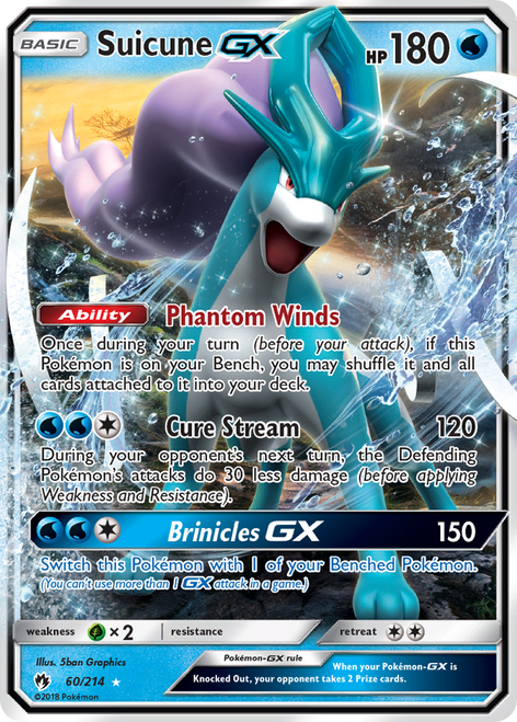 Suicune-GX 60/214 - Lost Thunder Holofoil