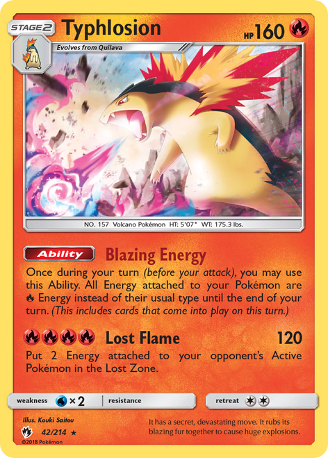 Typhlosion 42/214 - Lost Thunder Reverse Holofoil