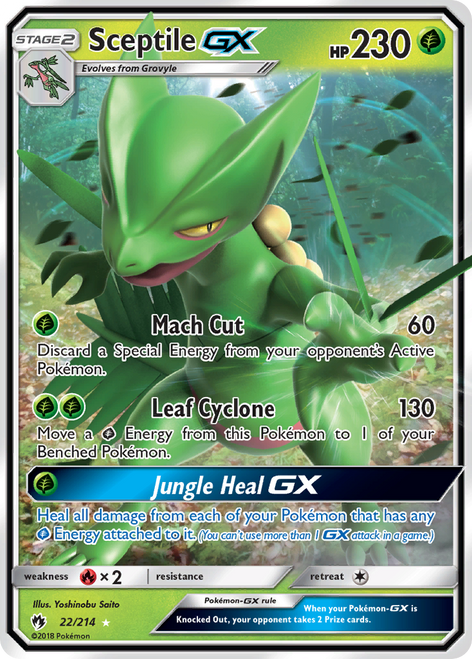 Sceptile-GX 22/214 - Lost Thunder Holofoil