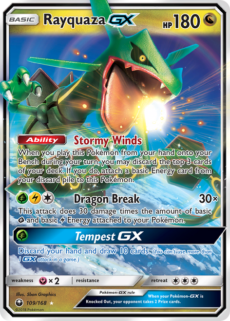 Rayquaza-GX 109/168 - Celestial Storm Holofoil