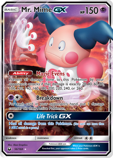Mr. Mime-GX 56/168 - Celestial Storm Holofoil