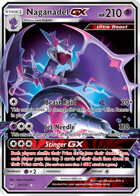Naganadel-GX 56/131 - Forbidden Light Holofoil
