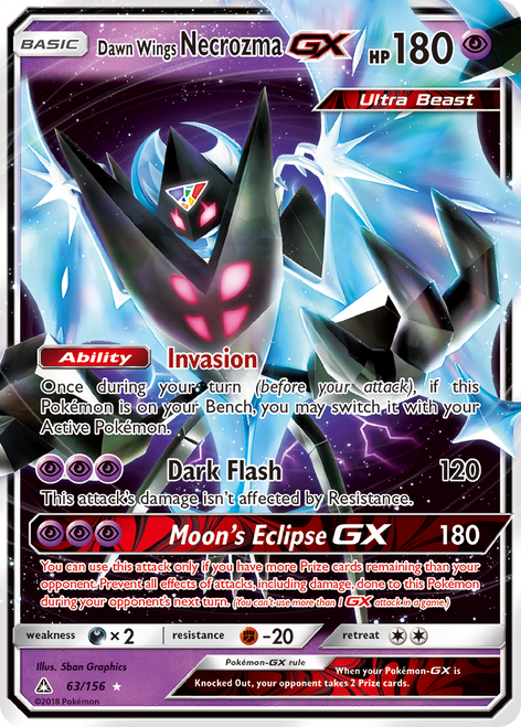 Dawn Wings Necrozma-GX 63/156 - Ultra Prism Holofoil