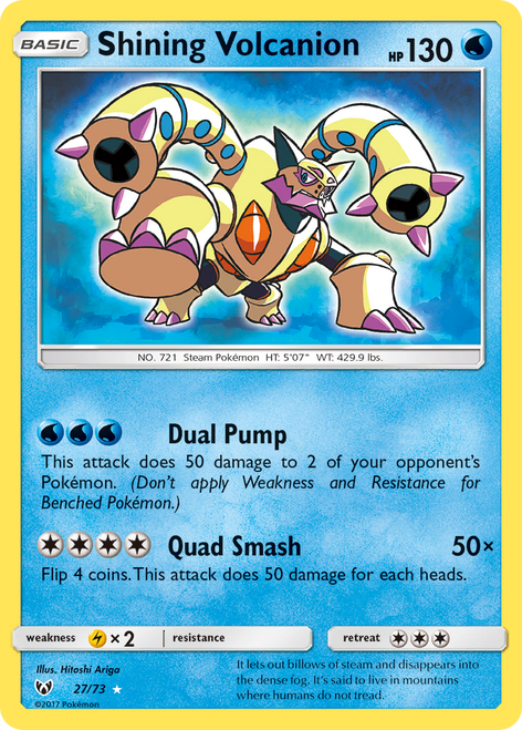 Shining Volcanion 27/73 - Shining Legends Holofoil