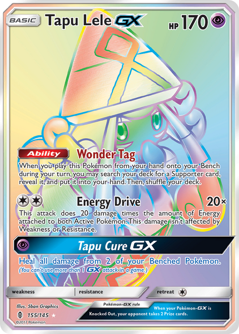 Tapu Lele-GX 155/145 - Guardians Rising Holofoil