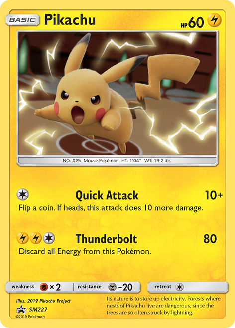 Pikachu SM227/248 - SM Black Star Promos Holofoil