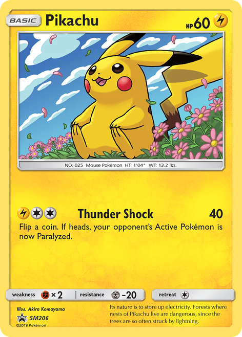 Pikachu SM206/248 - SM Black Star Promos Holofoil