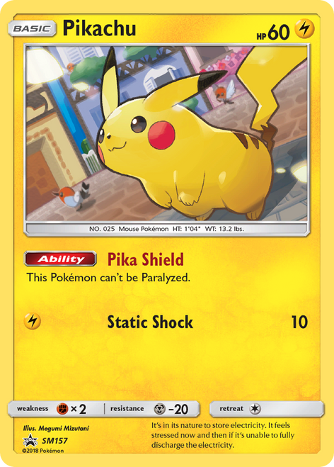 Pikachu SM157/248 - SM Black Star Promos Holofoil