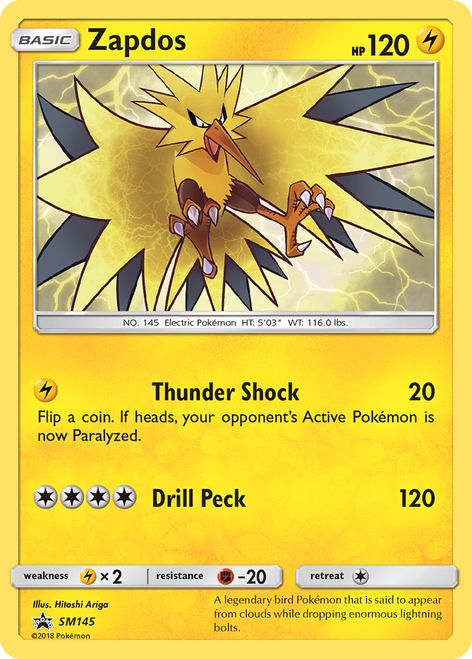 Zapdos SM145/248 - SM Black Star Promos Holofoil