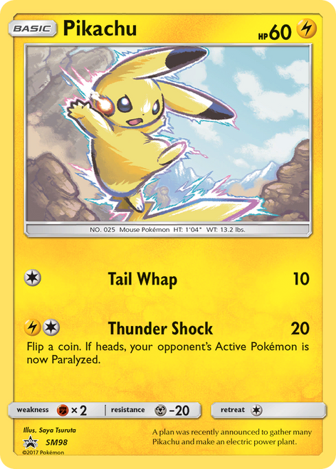 Pikachu SM98/248 - SM Black Star Promos Holofoil
