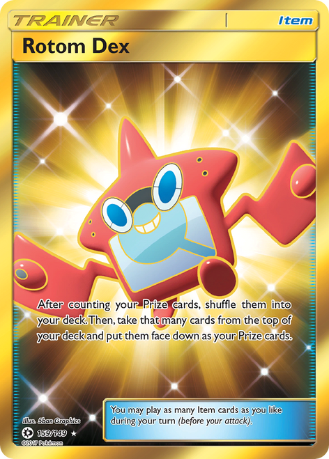 Rotom Dex 159/149 - Sun  Moon Holofoil