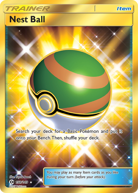 Nest Ball 158/149 - Sun  Moon Holofoil