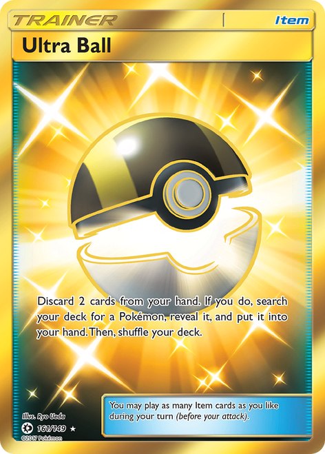 Ultra Ball 161/149 - Sun  Moon Holofoil