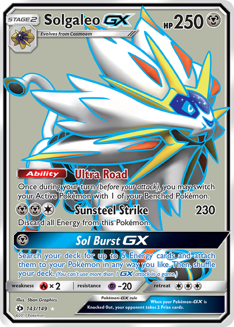 Solgaleo-GX 143/149 - Sun  Moon Holofoil