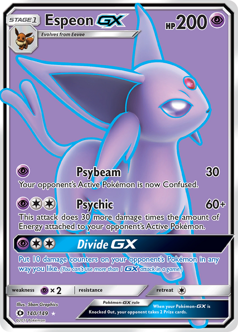 Espeon-GX 140/149 - Sun  Moon Holofoil