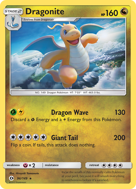 Dragonite 96/149 - Sun  Moon Reverse Holofoil