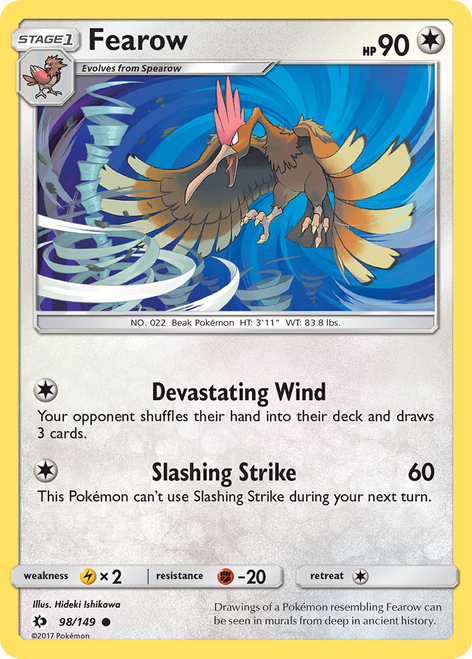 Fearow 98/149 - Sun  Moon