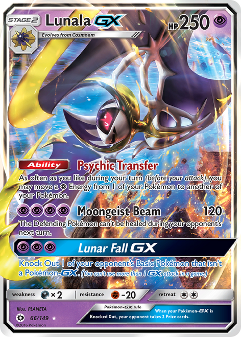 Lunala-GX 66/149 - Sun  Moon Holofoil