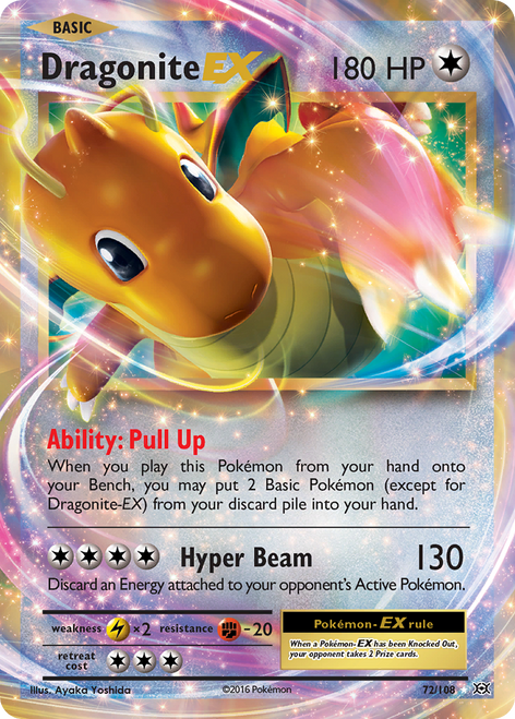 Dragonite-EX 72/108 - Evolutions Holofoil