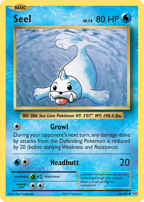 Seel 28/108 - Evolutions Reverse Holofoil