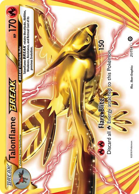 Talonflame BREAK 21/114 - Steam Siege Holofoil