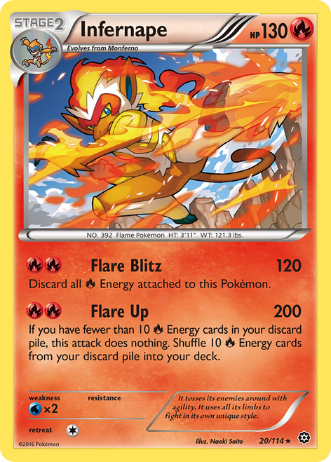 Infernape 20/114 - Steam Siege Holofoil