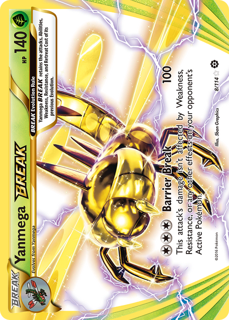 Yanmega BREAK 8/114 - Steam Siege Holofoil