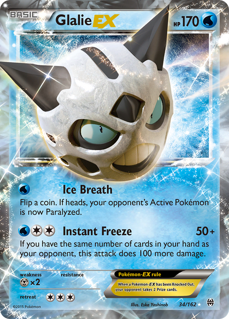 Glalie-EX 34/162 - BREAKthrough Holofoil