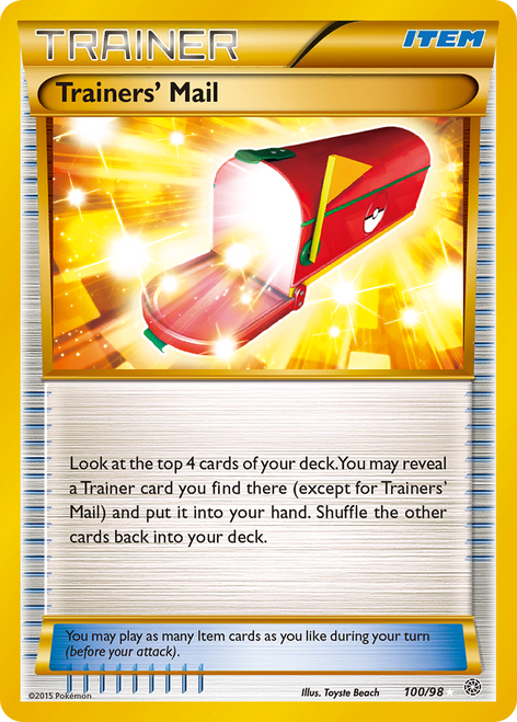 Trainers' Mail 100/98 - Ancient Origins Holofoil