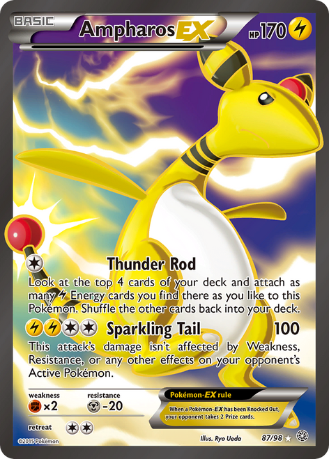 Ampharos-EX 87/98 - Ancient Origins Holofoil